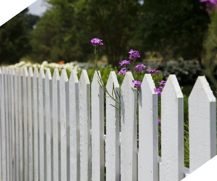 Wood fence installation